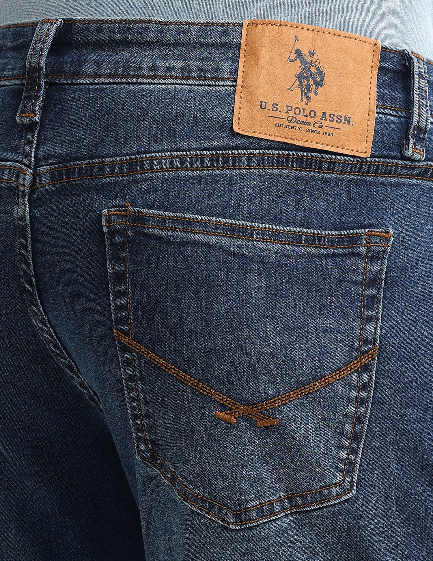Brandon Slim Fit Blue Jeans Blue - U.S. Polo Assn. India | Large