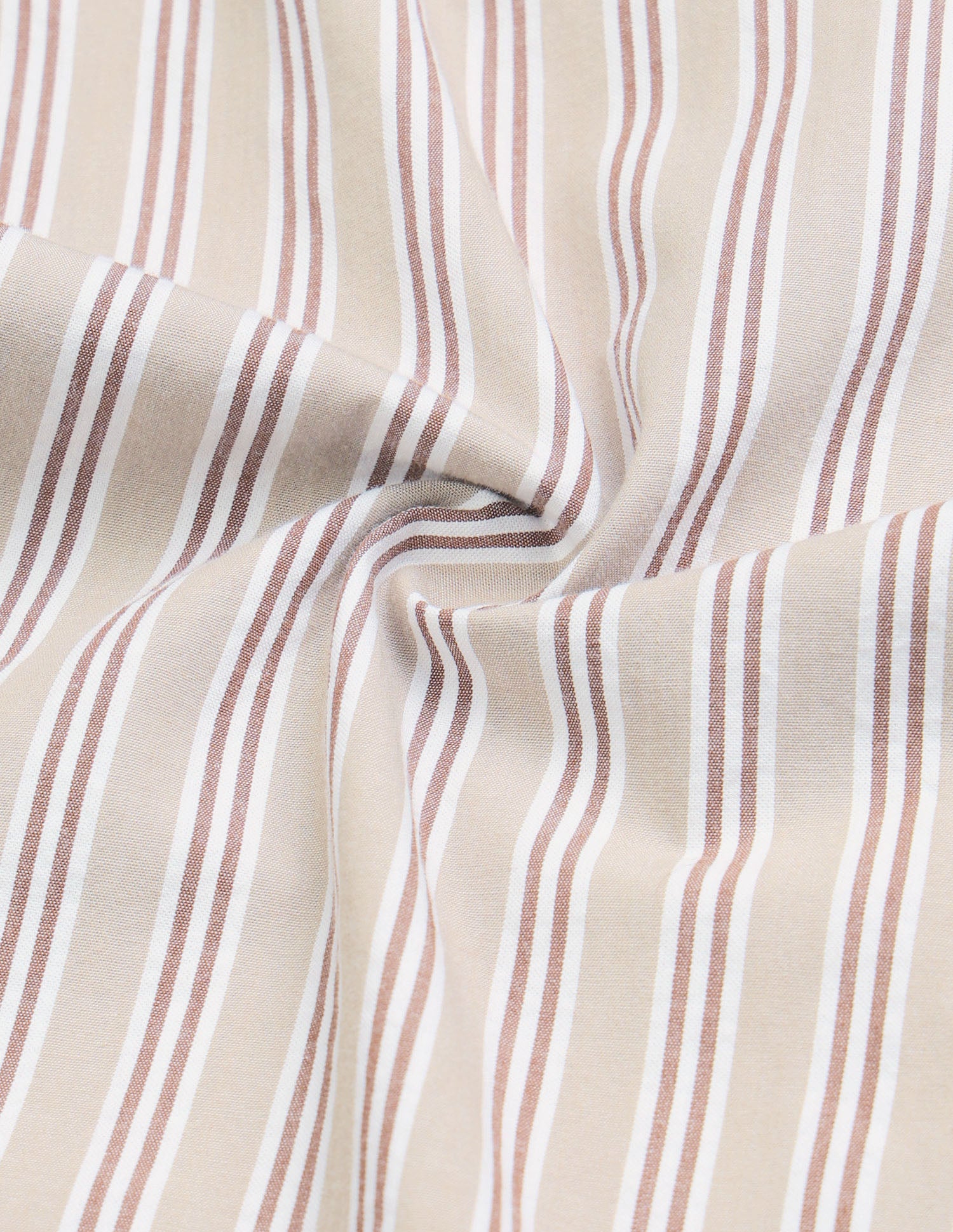 Vertical Striped Seersucker Shirt Beige - U.S. Polo Assn. India | Large