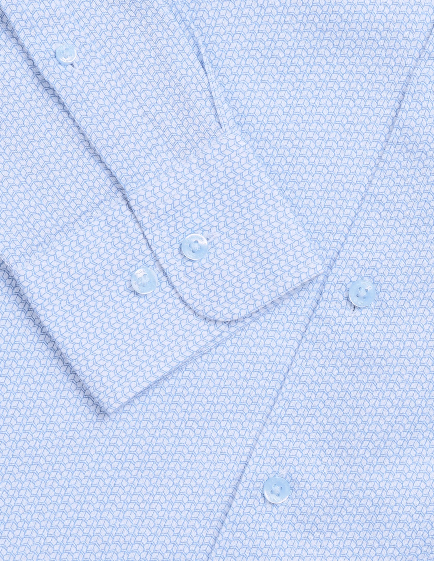 Dobby Regular Fit Shirt Light Blue - U.S. Polo Assn. India | Large