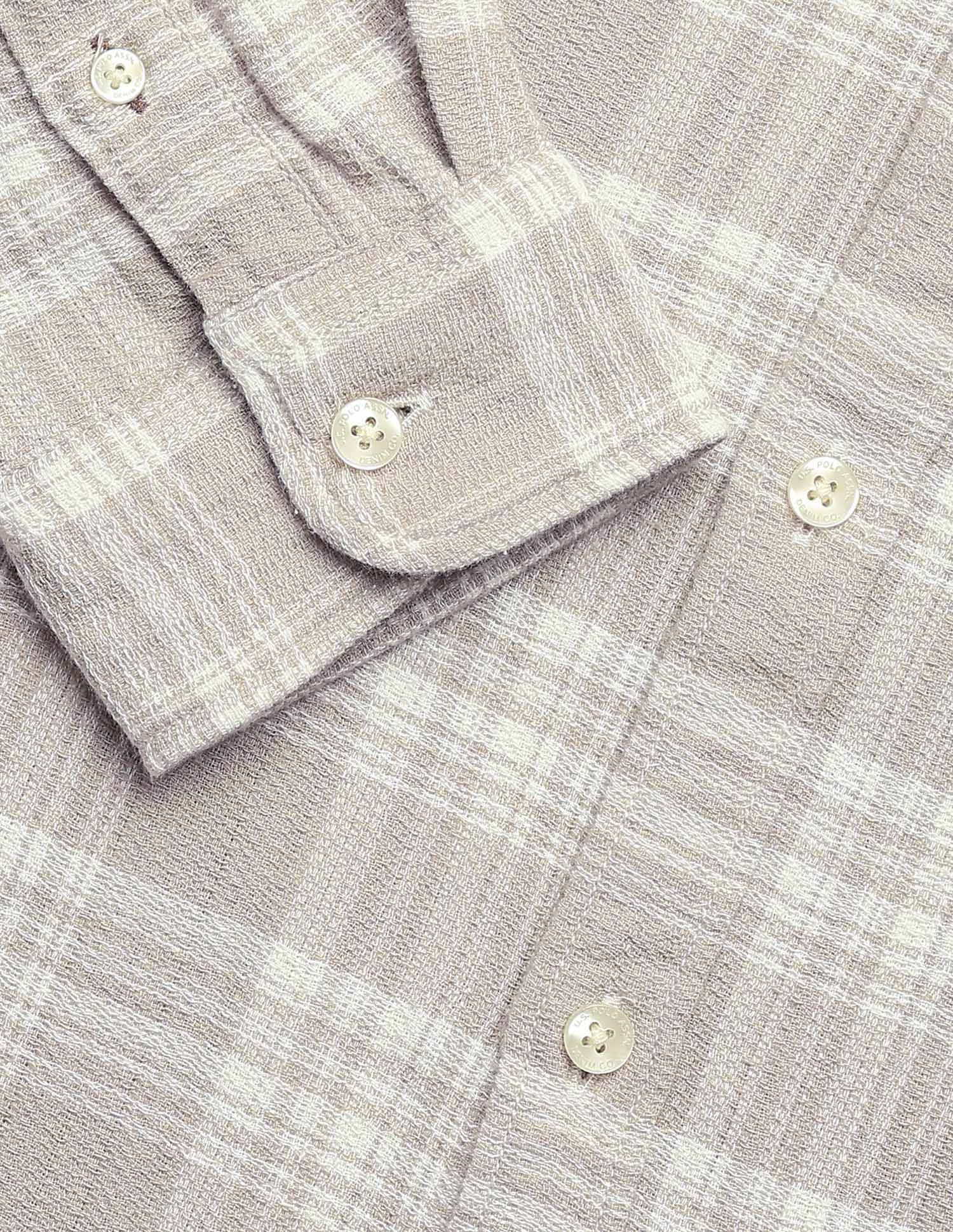 Plaid Checked Motel On The Coast Shirt Khaki - U.S. Polo Assn. India | Large