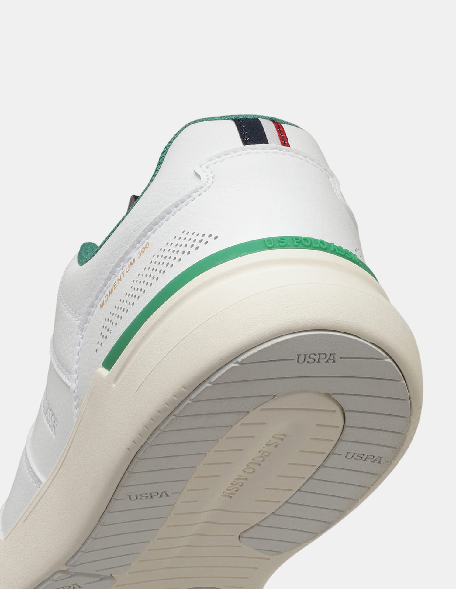 Round Toe Lace Ups Momentum 300 Sneakers Off White - U.S. Polo Assn. India | Large