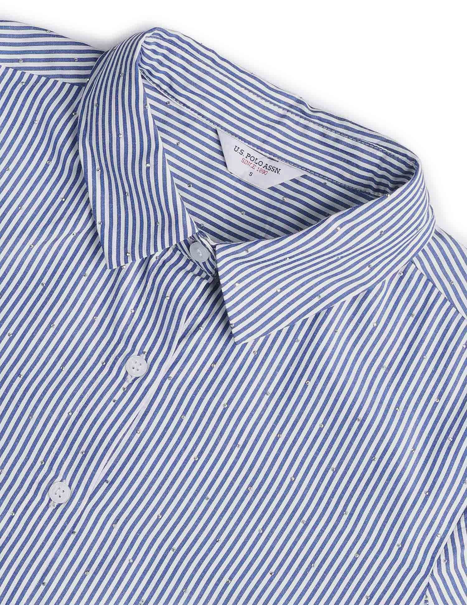 Vertical Striped Regular Fit Shirt Multi - U.S. Polo Assn. India | Large