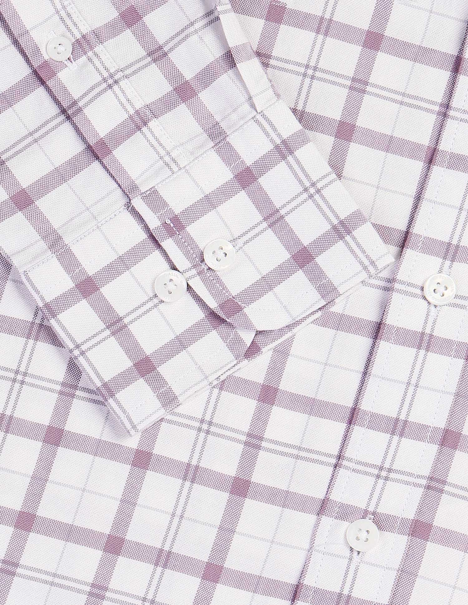Windowpane Checked Casa De Campo Shirt Pink - U.S. Polo Assn. India | Large