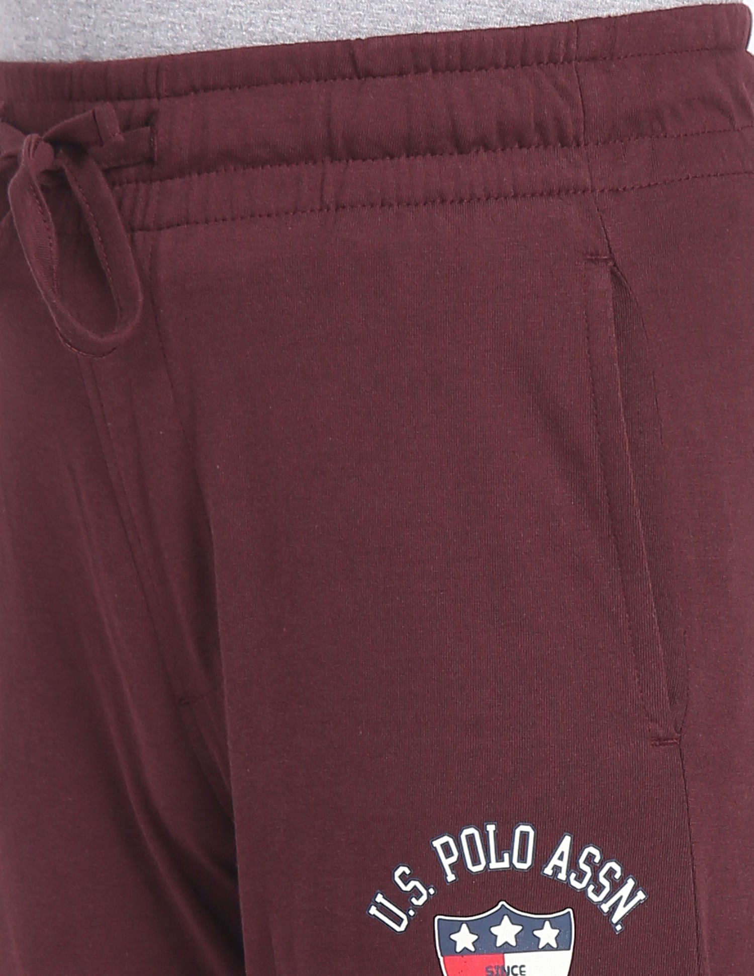 Drawstring Waist OKR01 Track Pants - Pack Of 1 Maroon - U.S. POLO ASSN. | Large