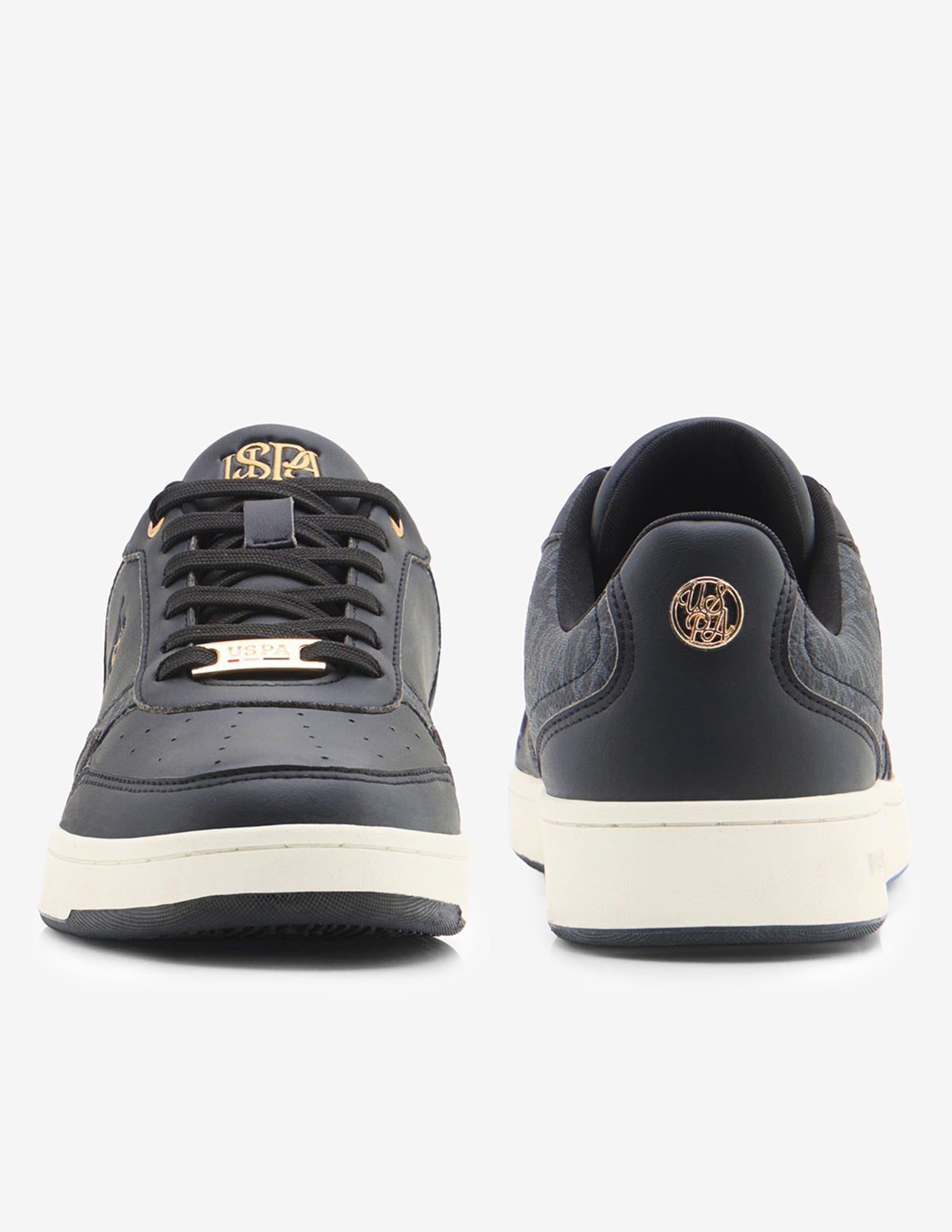 Ira Monogram Printed Sneakers Black - U.S. Polo Assn. India | Large