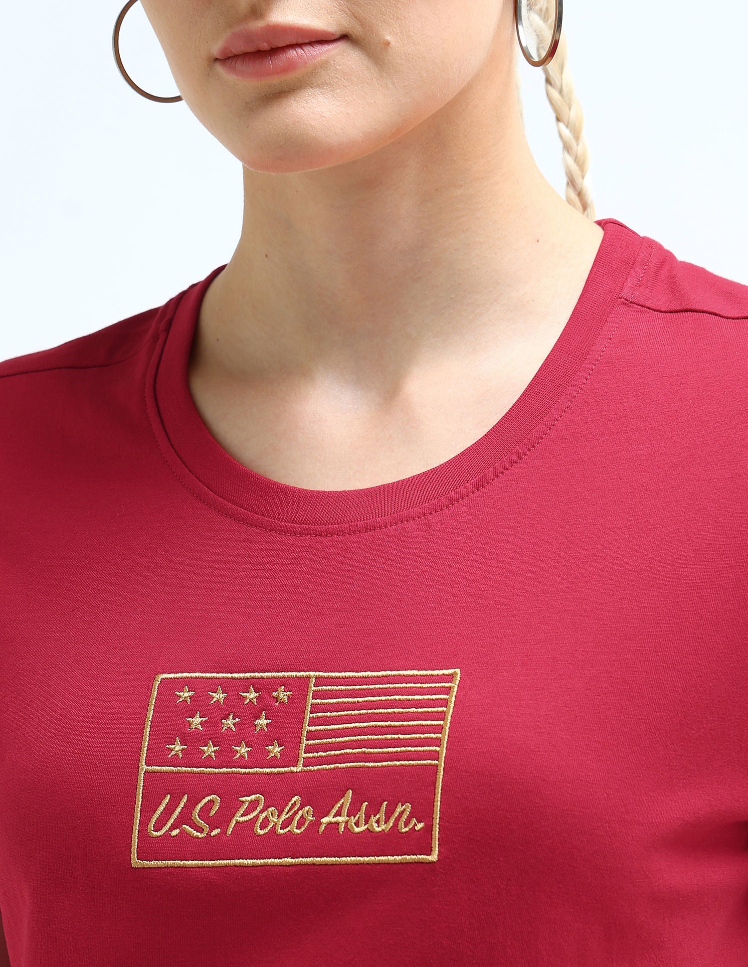 Brand Embroidered Regular T-Shirt Red - U.S. POLO ASSN. | Large