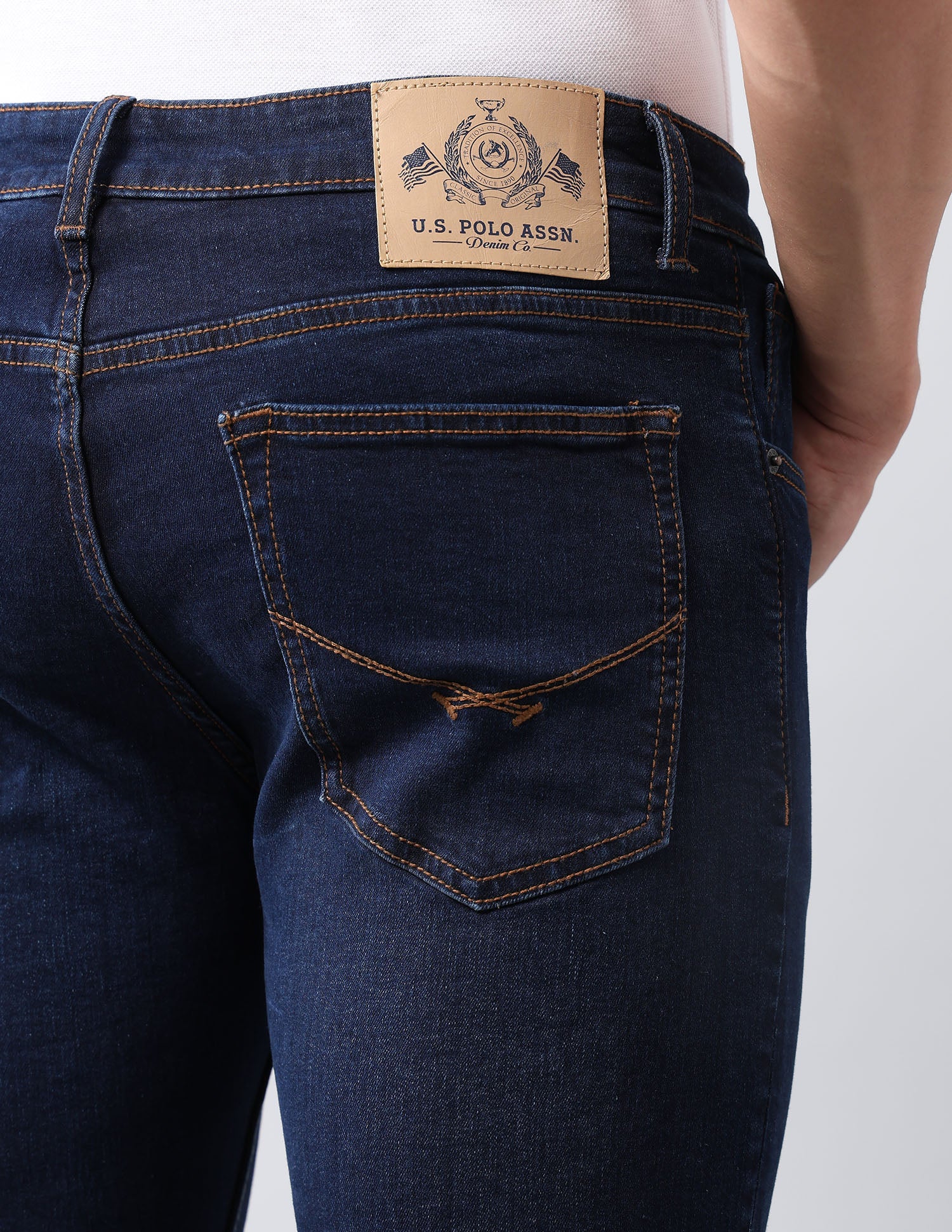 Regallo Skinny Fit Blue Jeans Blue - U.S. Polo Assn. India | Large