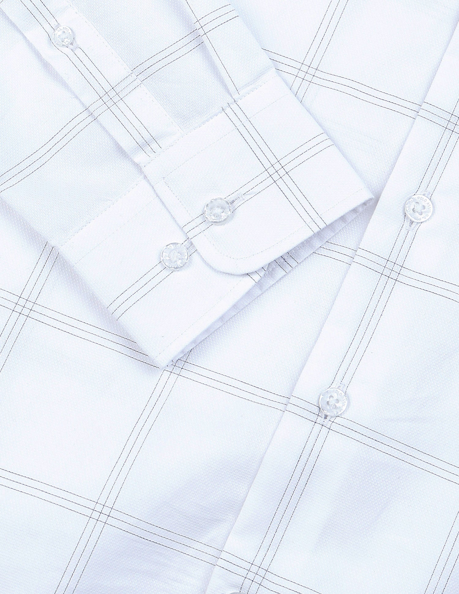 Windowpane Checked Regular Fit Shirt Blue - U.S. Polo Assn. India | Large