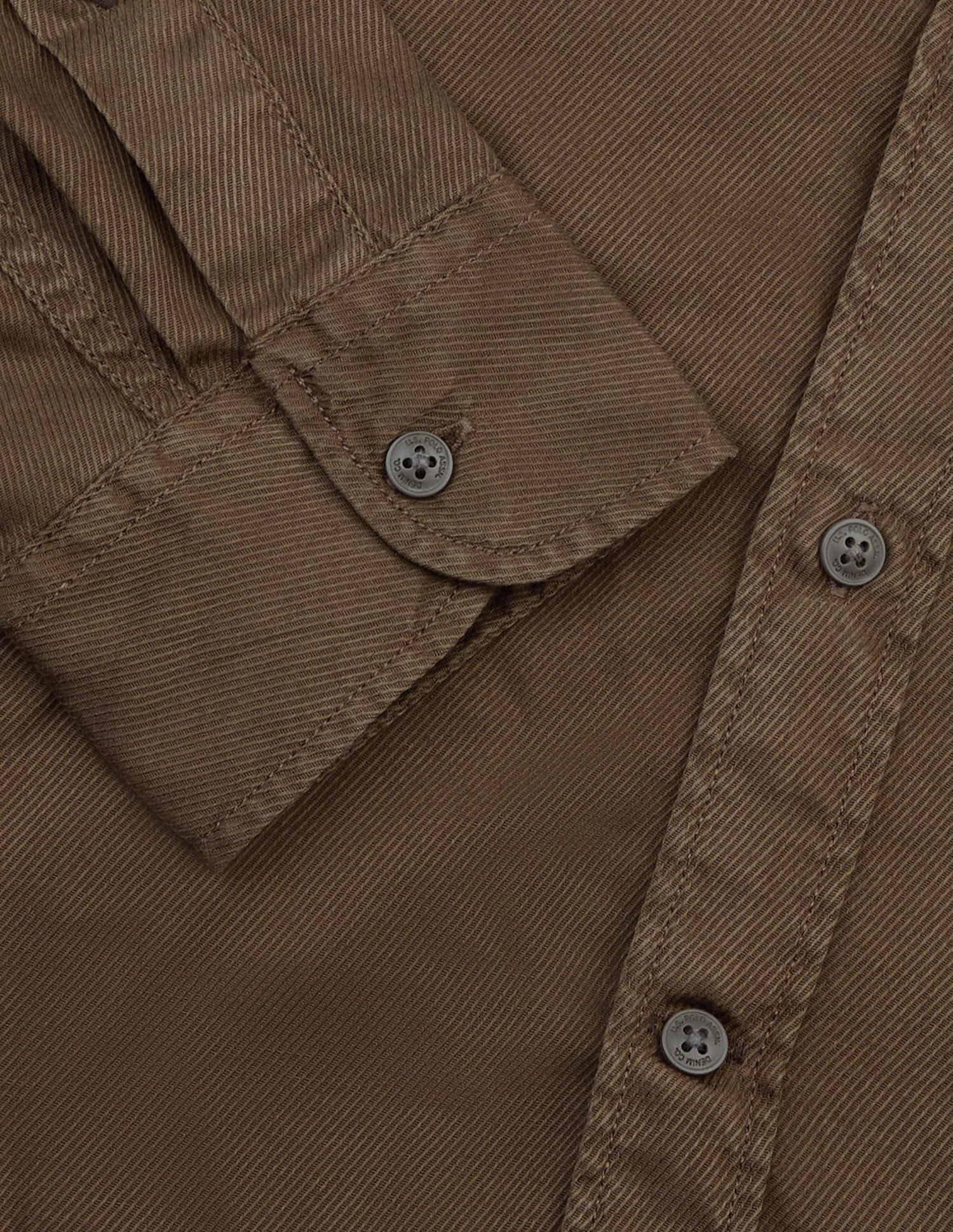 Relaxed Fit Button Down Shirt Brown - U.S. Polo Assn. India | Large