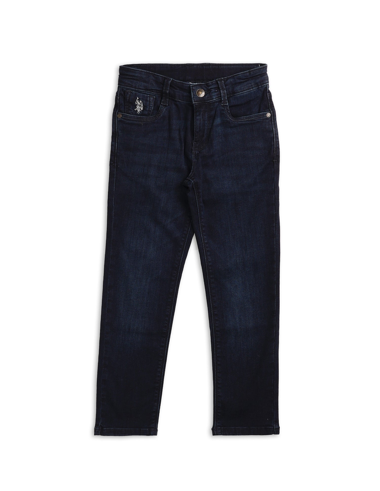 Boys Whiskered Slim Fit Jeans Dark Blue - U.S. POLO ASSN. | Large