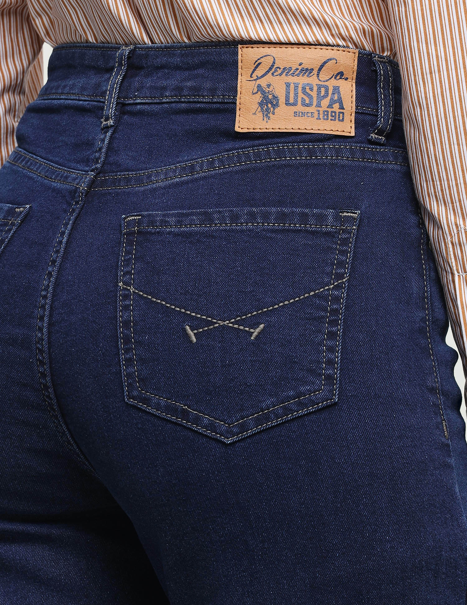 Straight Fit Blue Jeans Blue - U.S. Polo Assn. India | Large