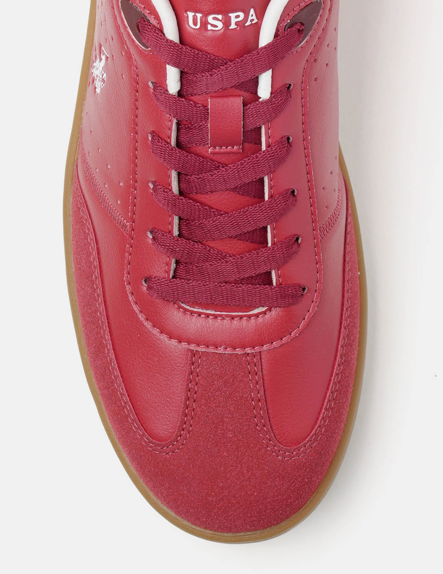 Men Cenik Colour Blocked Sneakers Red - U.S. Polo Assn. India | Large