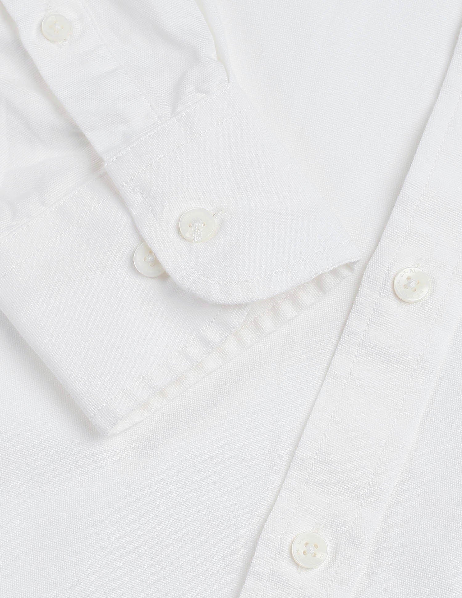 Tailored Fit Twill Shirt White - U.S. Polo Assn. India | Large
