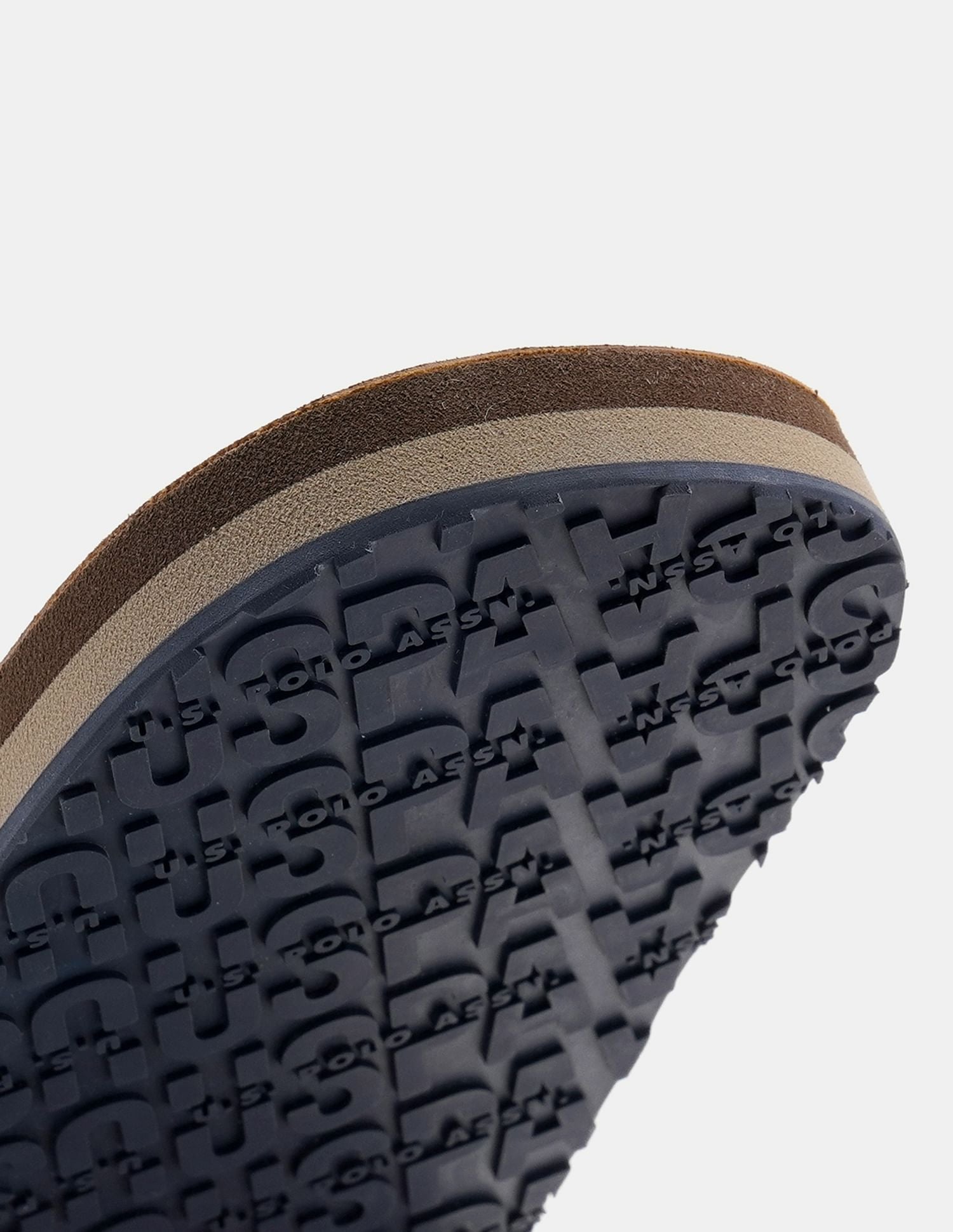 Men Nesta Striped Flip Flops Brown - U.S. POLO ASSN. | Large