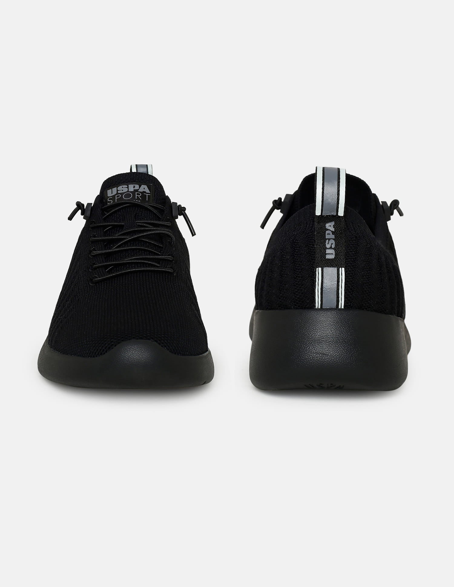 Men Solid Rocco Sports Sneakers Black - U.S. Polo Assn. India | Large