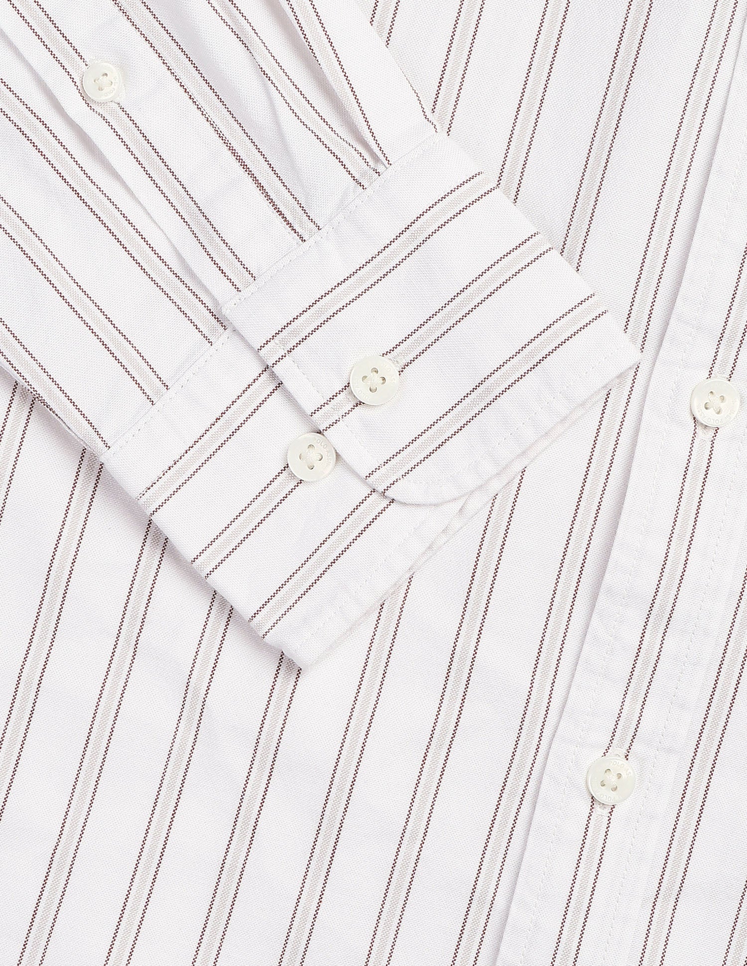 Vertical Striped Oxford Shirt Khaki - U.S. Polo Assn. India | Large