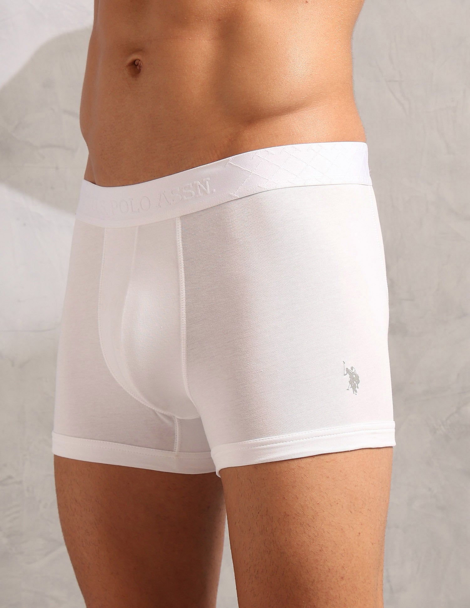 Moisture Control Breathable PT006 Trunks - Pack Of 1 White - U.S. POLO ASSN. | Large