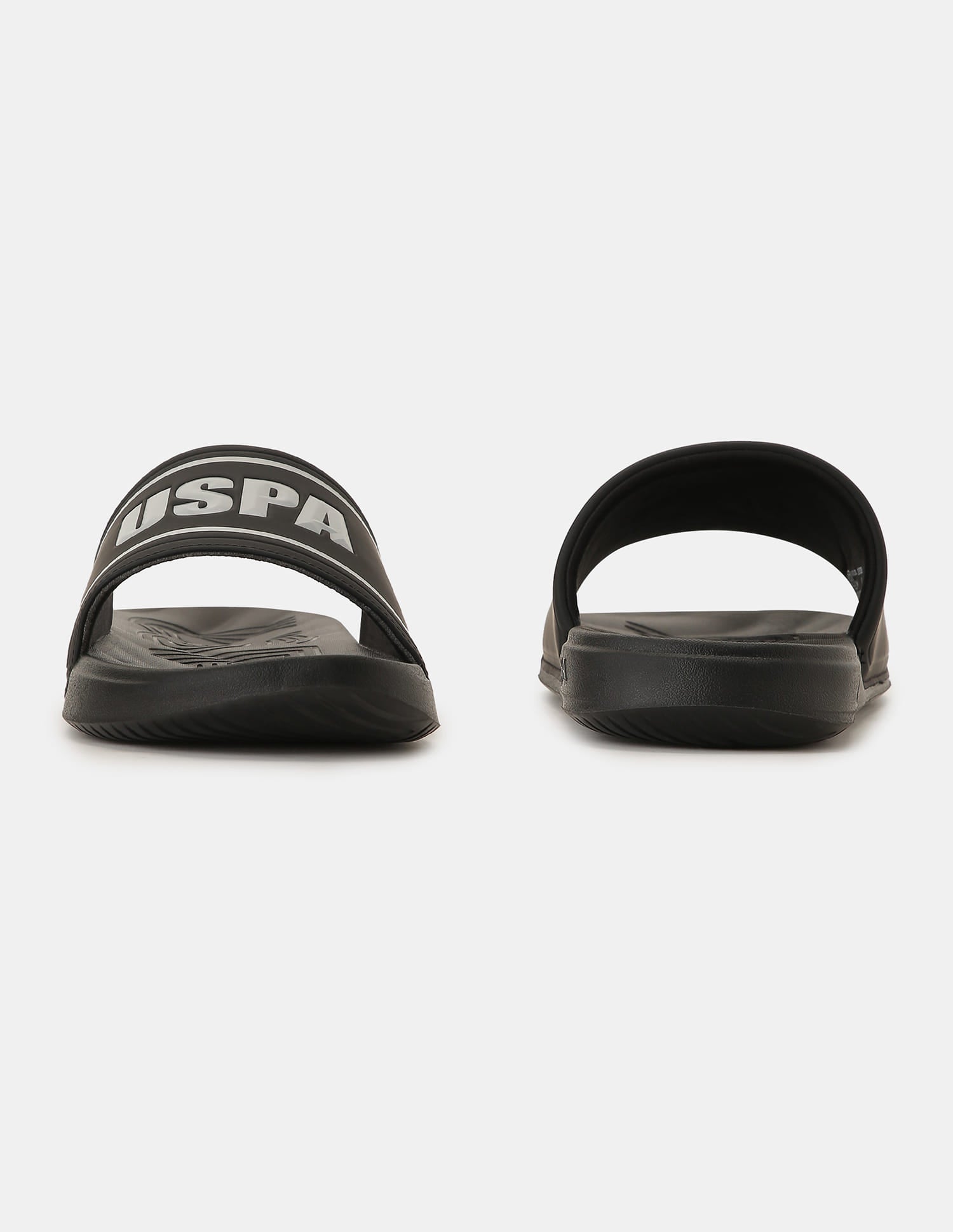 Men Deja Open Toe Slippers Black - U.S. Polo Assn. India | Large