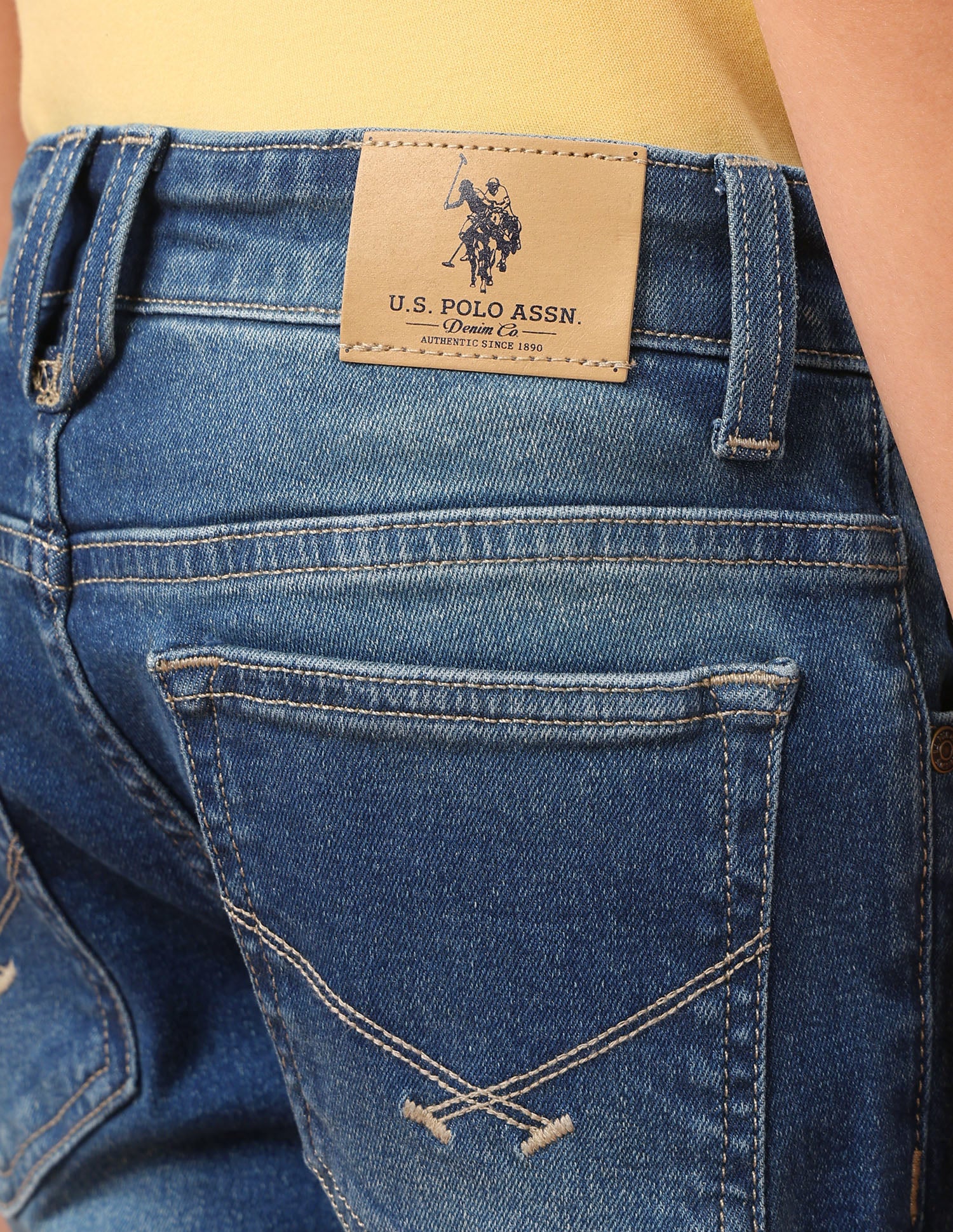 Harold Slim Straight Blue Jeans Indigo - U.S. Polo Assn. India | Large