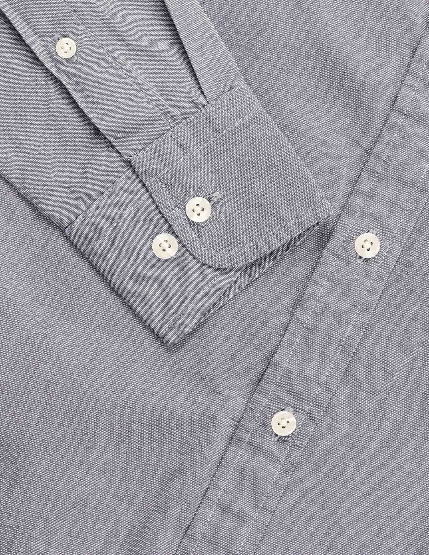 Solid Tailored Fit Fil-À-Fil Shirt Grey - U.S. POLO ASSN. | Large