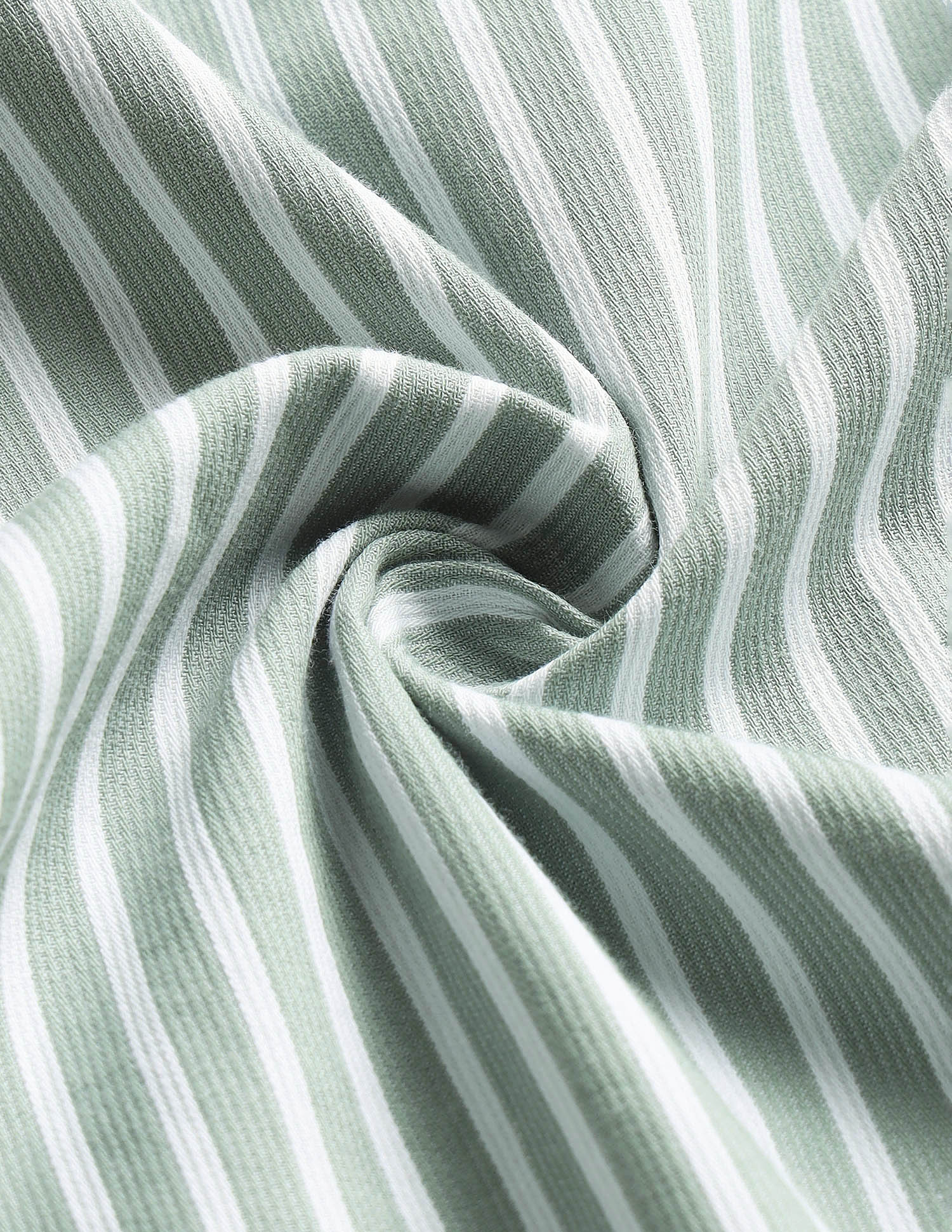 Casa De Campo Vertical Striped Shirt Light Green - U.S. Polo Assn. India | Large