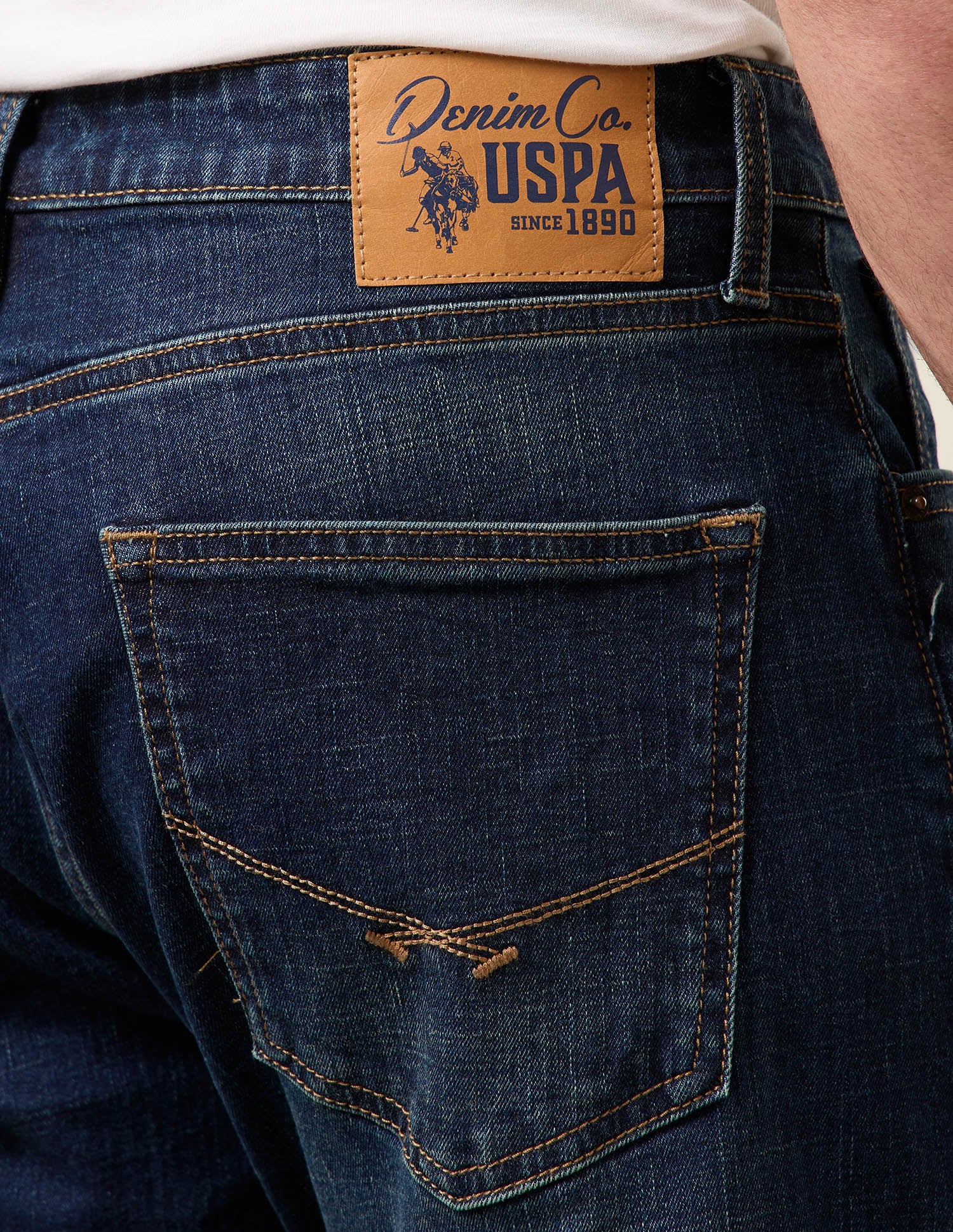 Mason Regular Straight Fit Blue Jeans Dark Indigo - U.S. Polo Assn. India | Large