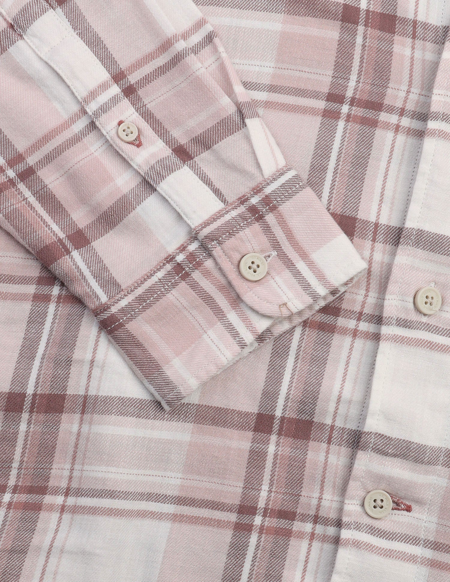 Twill Windowpane Checked Shirt Pink - U.S. Polo Assn. India | Large