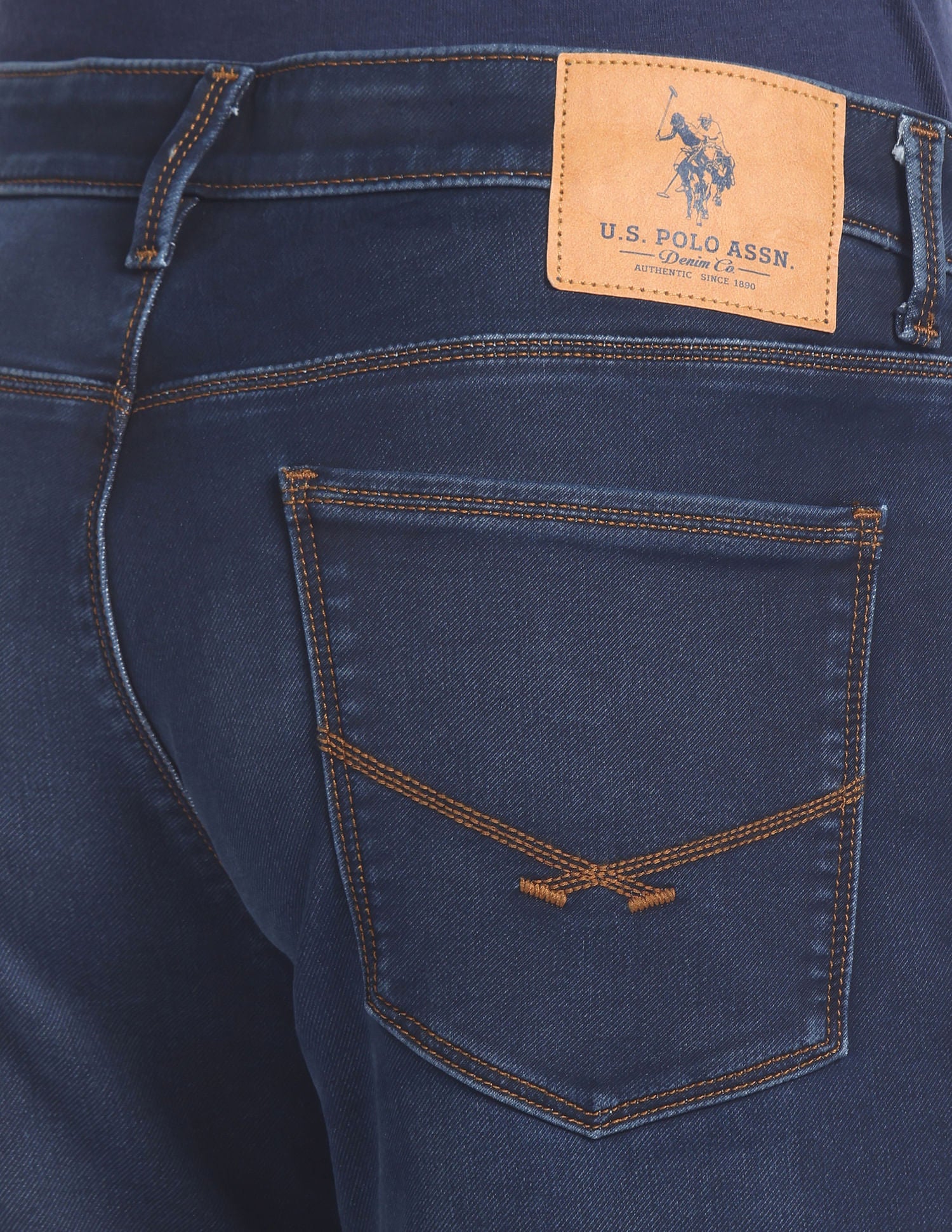 Slim Tapered Fit Dark Wash Jeans Blue - U.S. POLO ASSN. | Large