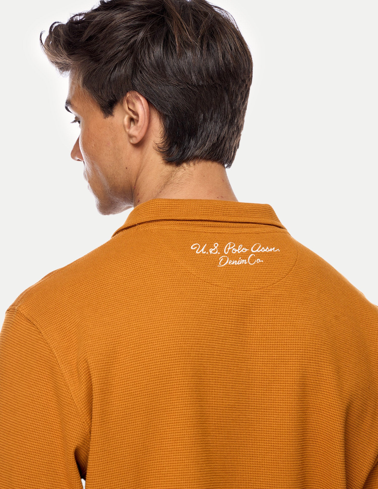 Solid Relaxed Fit Sweatshirt Orange - U.S. Polo Assn. India | Large