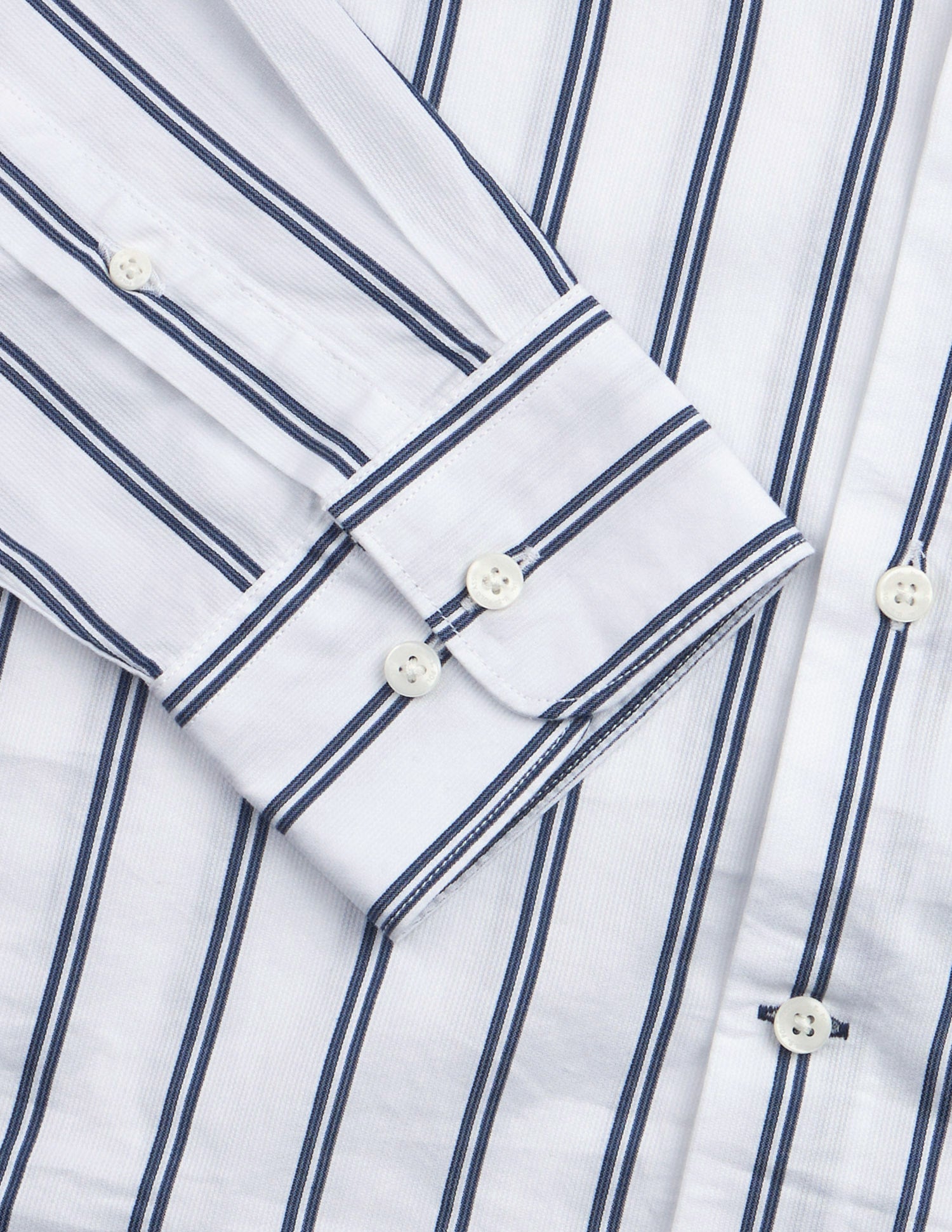 Vertical Striped Tailored Fit Shirt Navy - U.S. Polo Assn. India | Large