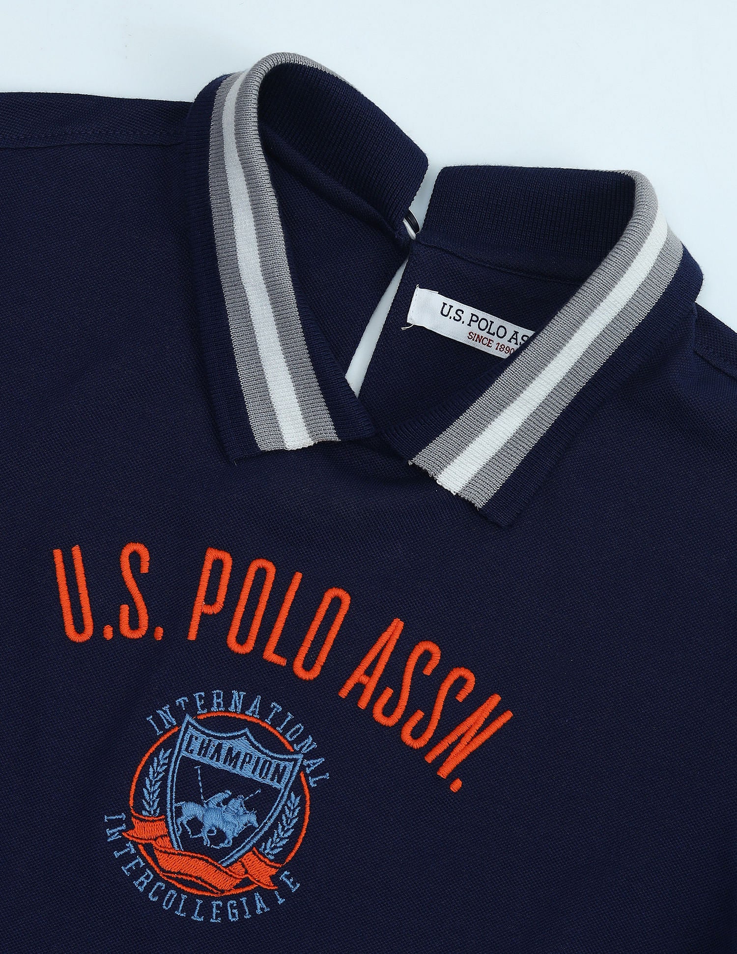 Varsity Logo Polo Shirt Navy - U.S. Polo Assn. India | Large