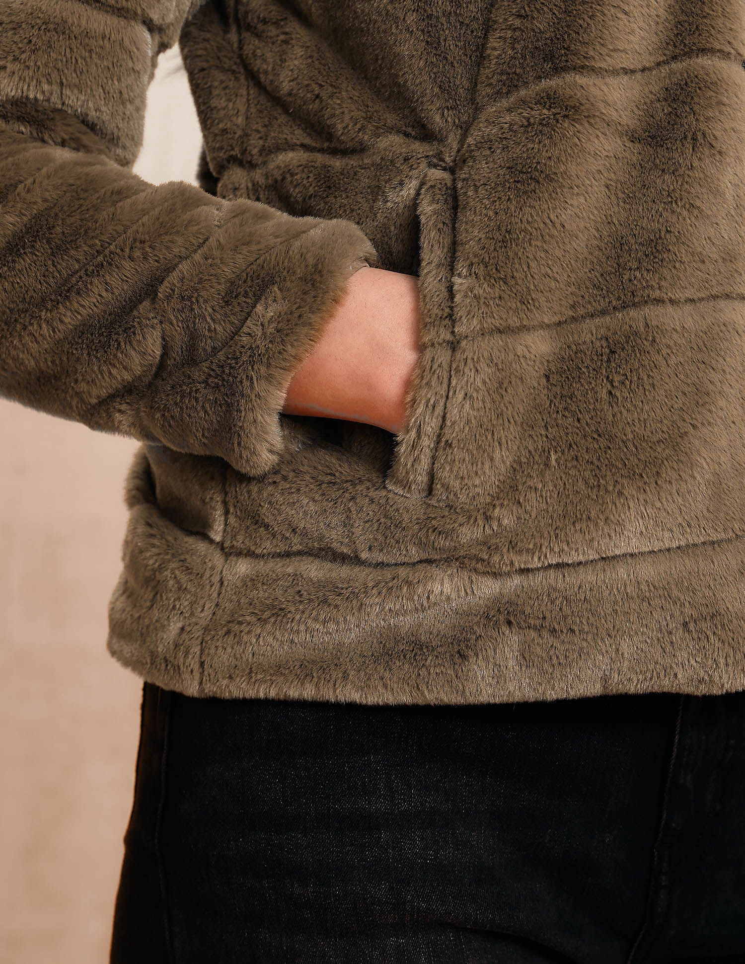 Solid Regular Fit Jacket Brown - U.S. POLO ASSN. | Large