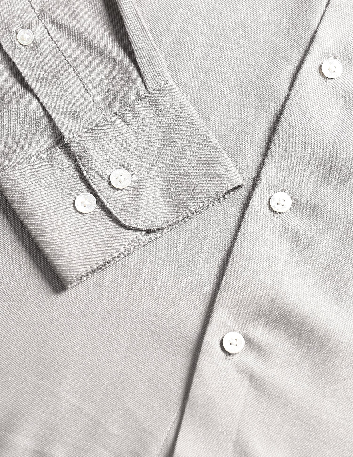 Pacho X Twill Tailored Fit Shirt Grey - U.S. Polo Assn. India | Large