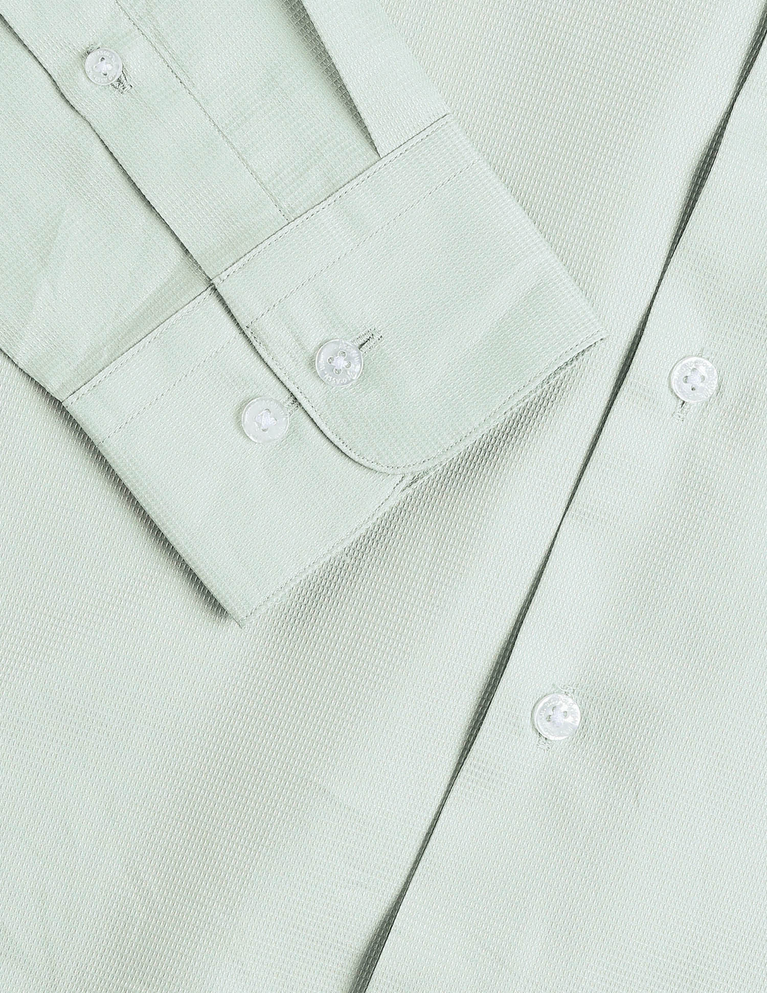 Textured Regular Fit Shirt Light Green - U.S. Polo Assn. India | Large