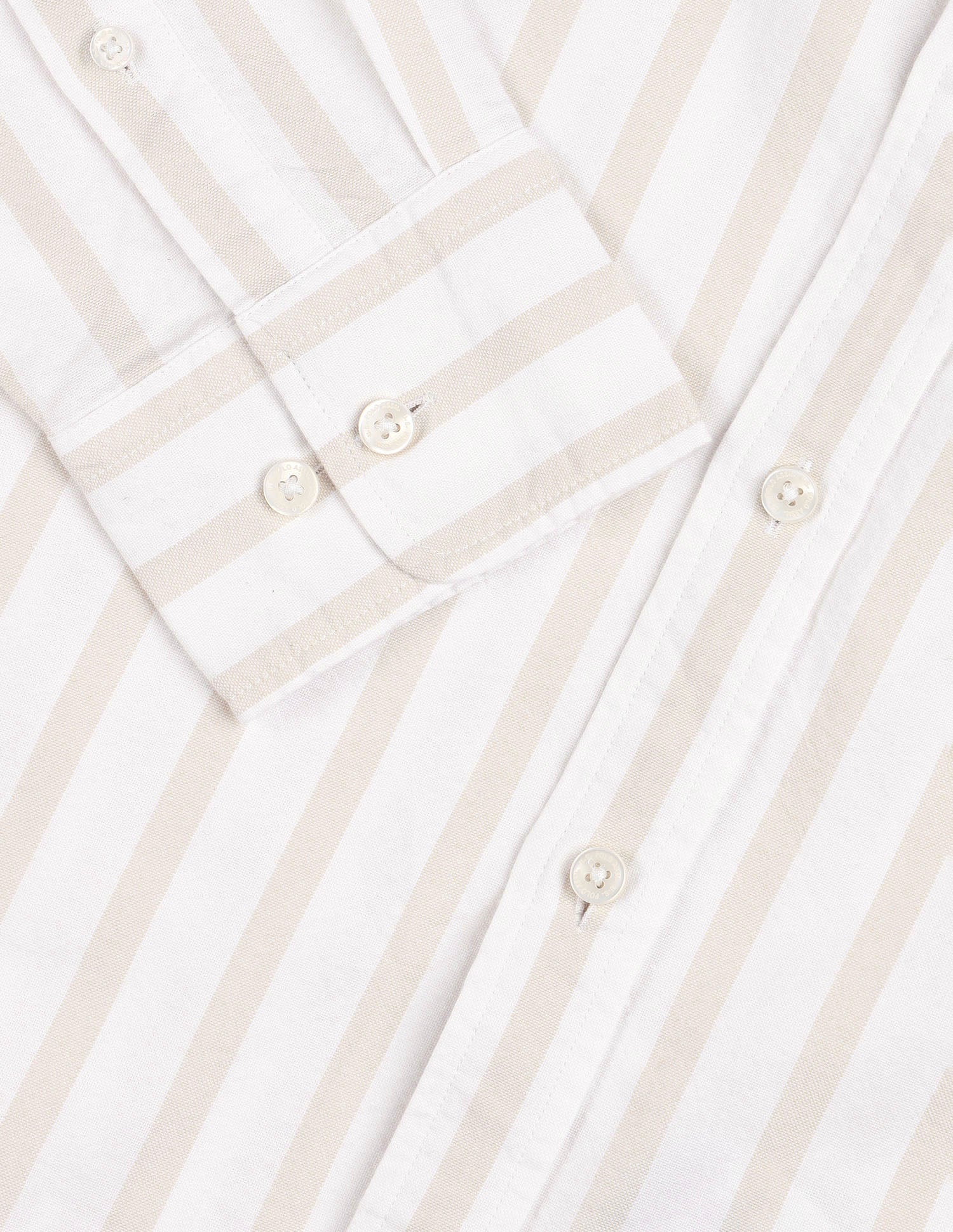 Poplin Vertical Striped Shirt Beige - U.S. Polo Assn. India | Large
