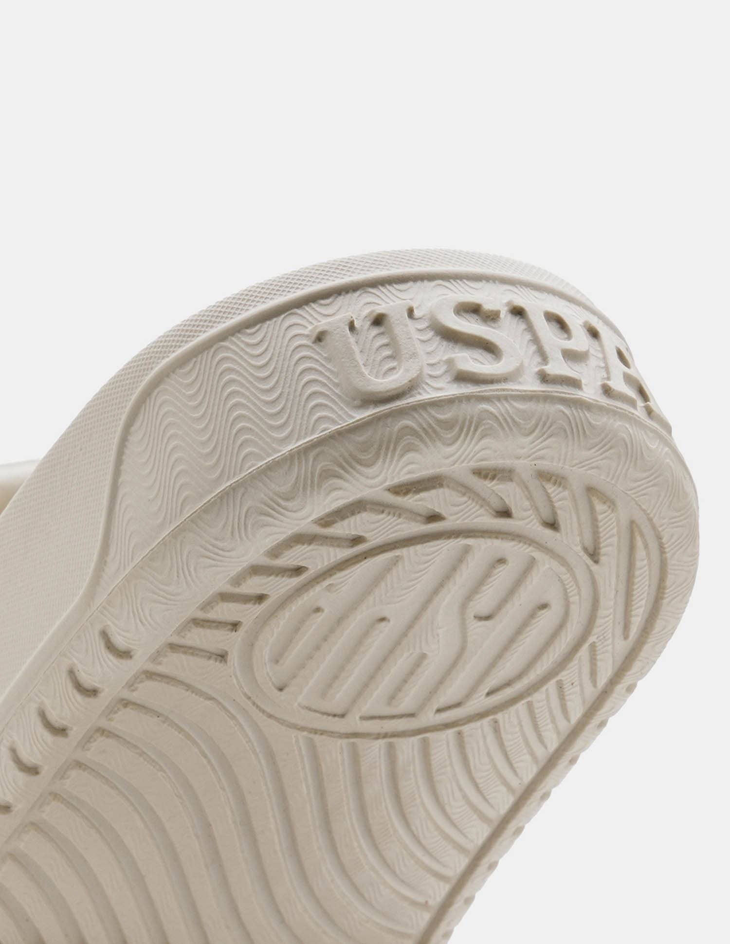 Men Palmer Open Toe Slippers Cream - U.S. POLO ASSN. | Large