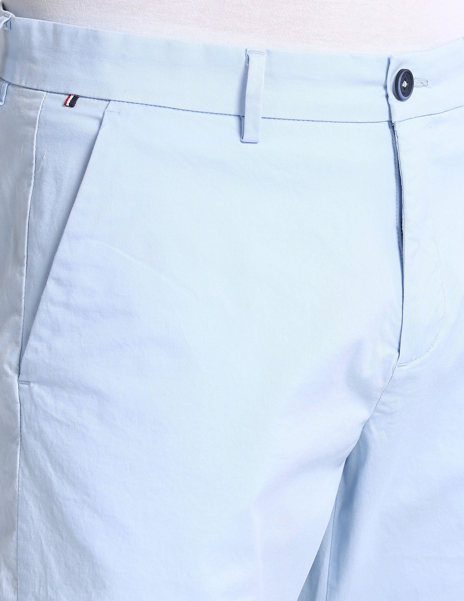 Slim Straight Fit Twill Shorts Blue - U.S. Polo Assn. India | Large