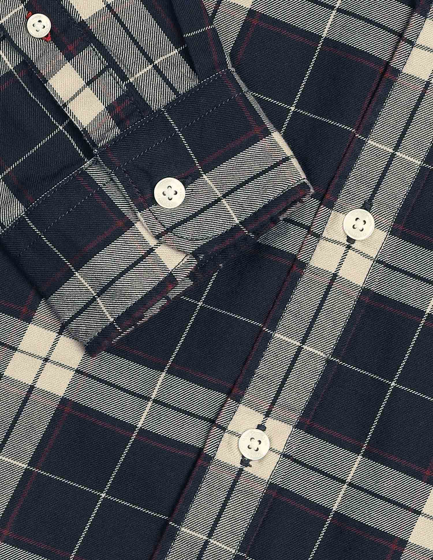Tartan Checked Twill Shirt Navy - U.S. Polo Assn. India | Large