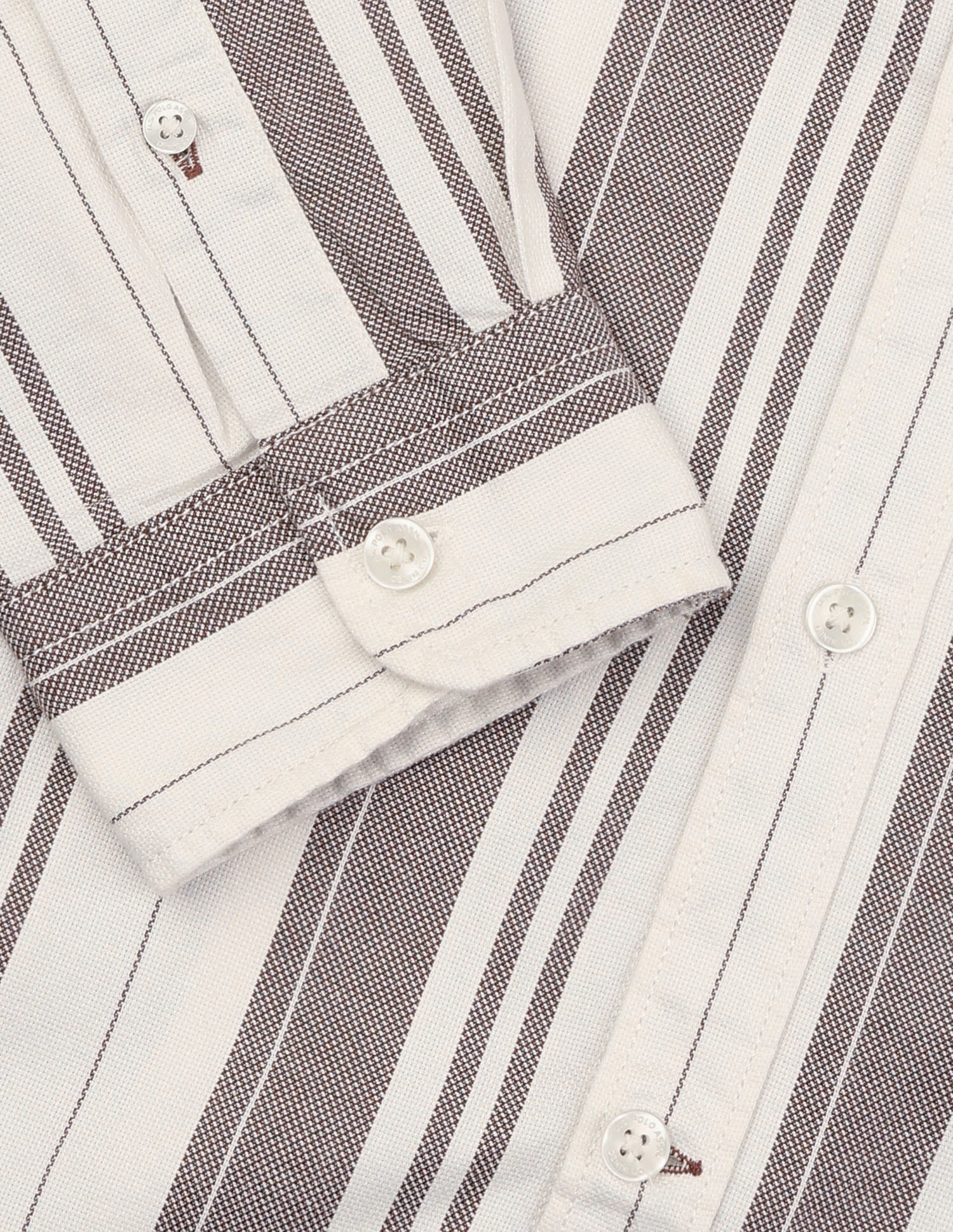 Vertical Striped Regular Fit Shirt Brown - U.S. Polo Assn. India | Large