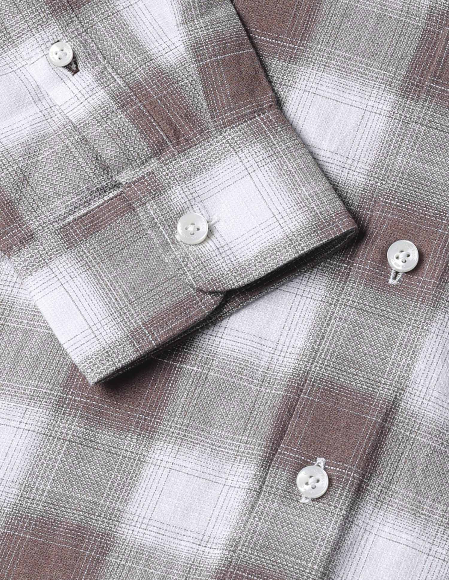 Tartan Checked Dobby Shirt Light Brown - U.S. POLO ASSN. | Large