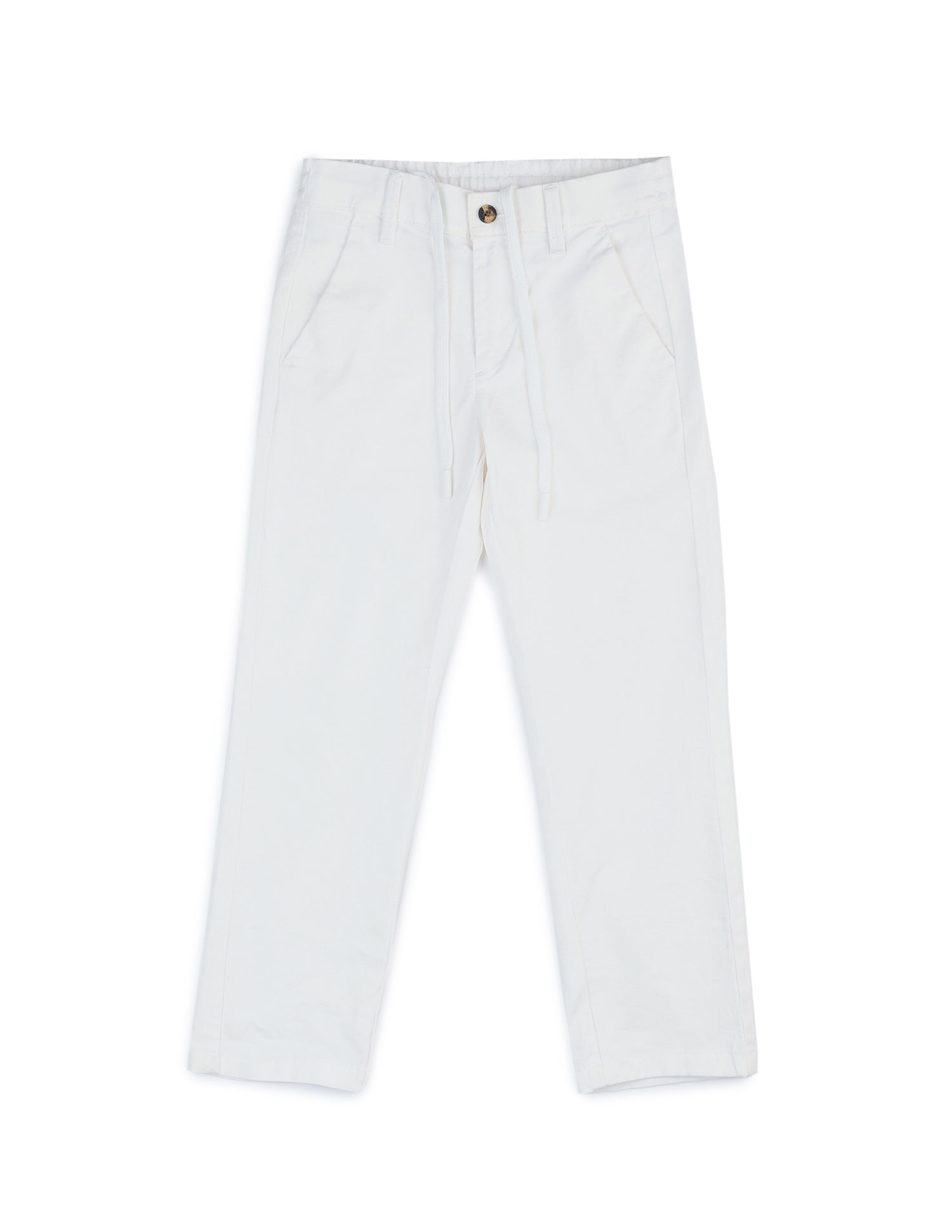 Boys Regular Fit Twill Trousers White - U.S. POLO ASSN. | Large