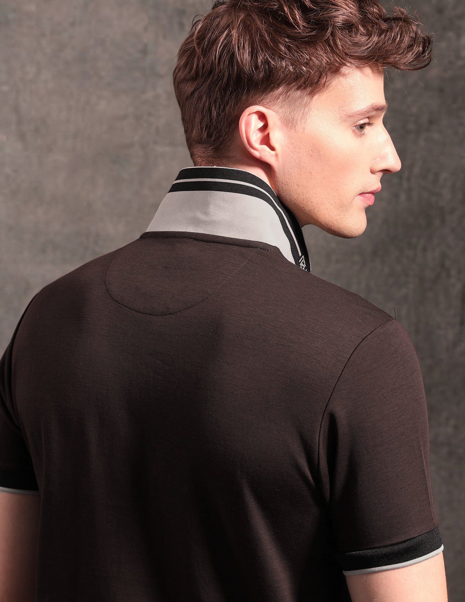 Black & Gold Regular Fit Polo Shirt Dark Brown - U.S. POLO ASSN. | Large