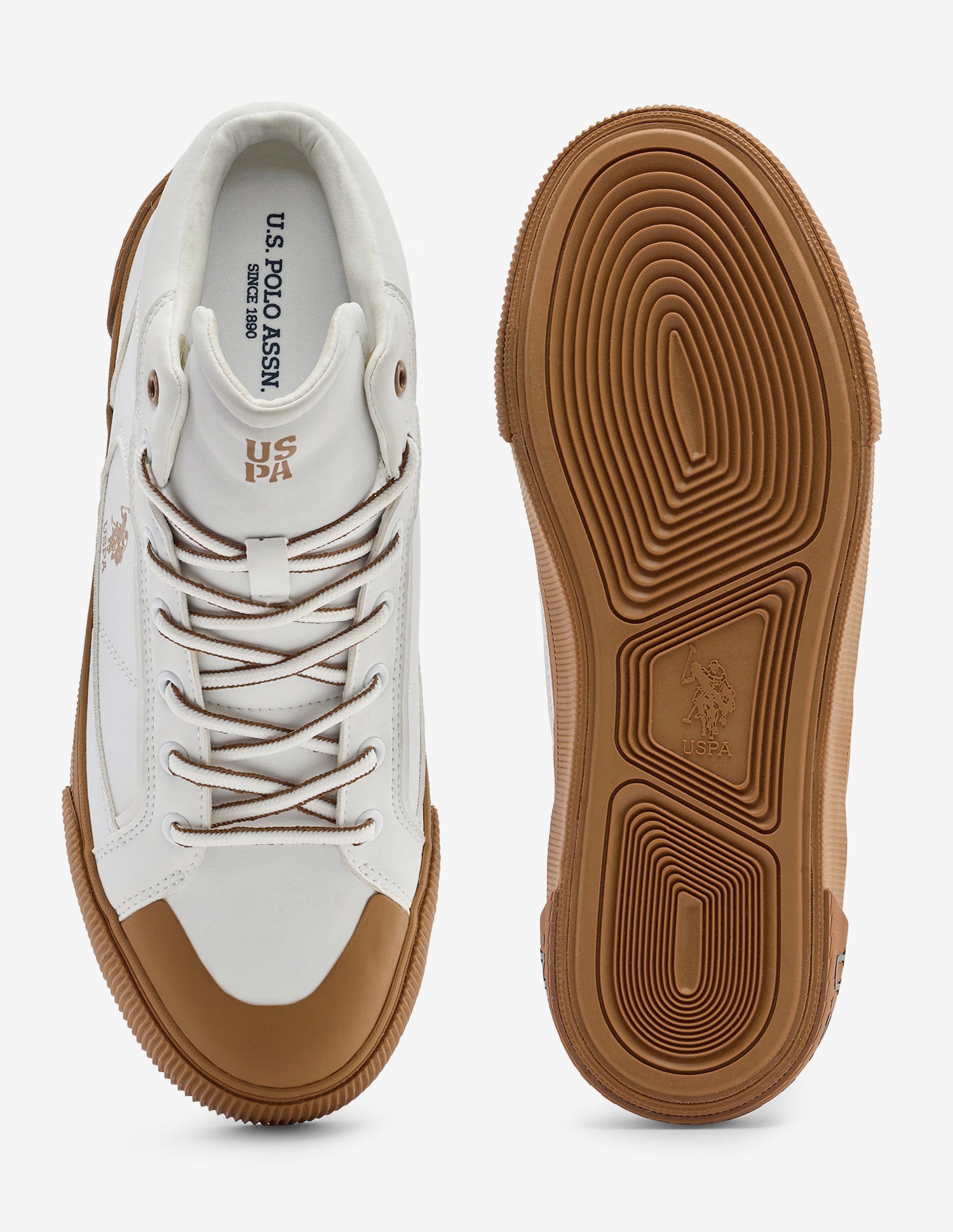 Ricon Mid Top Sneakers Off White - U.S. Polo Assn. India | Large