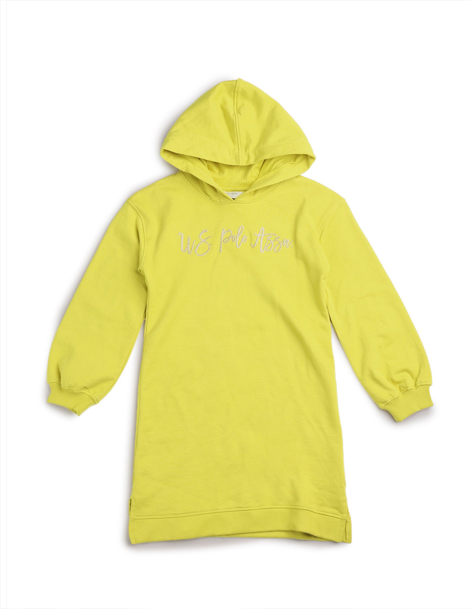 Girls Hooded Sweat Dress Lime - U.S. POLO ASSN. | Large