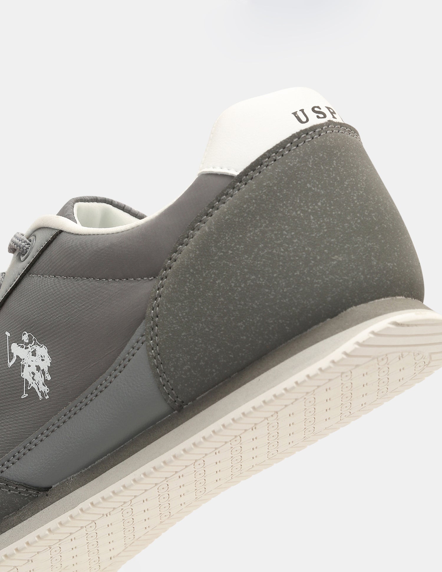 Men Solid Treviri Sneakers Grey - U.S. Polo Assn. India | Large