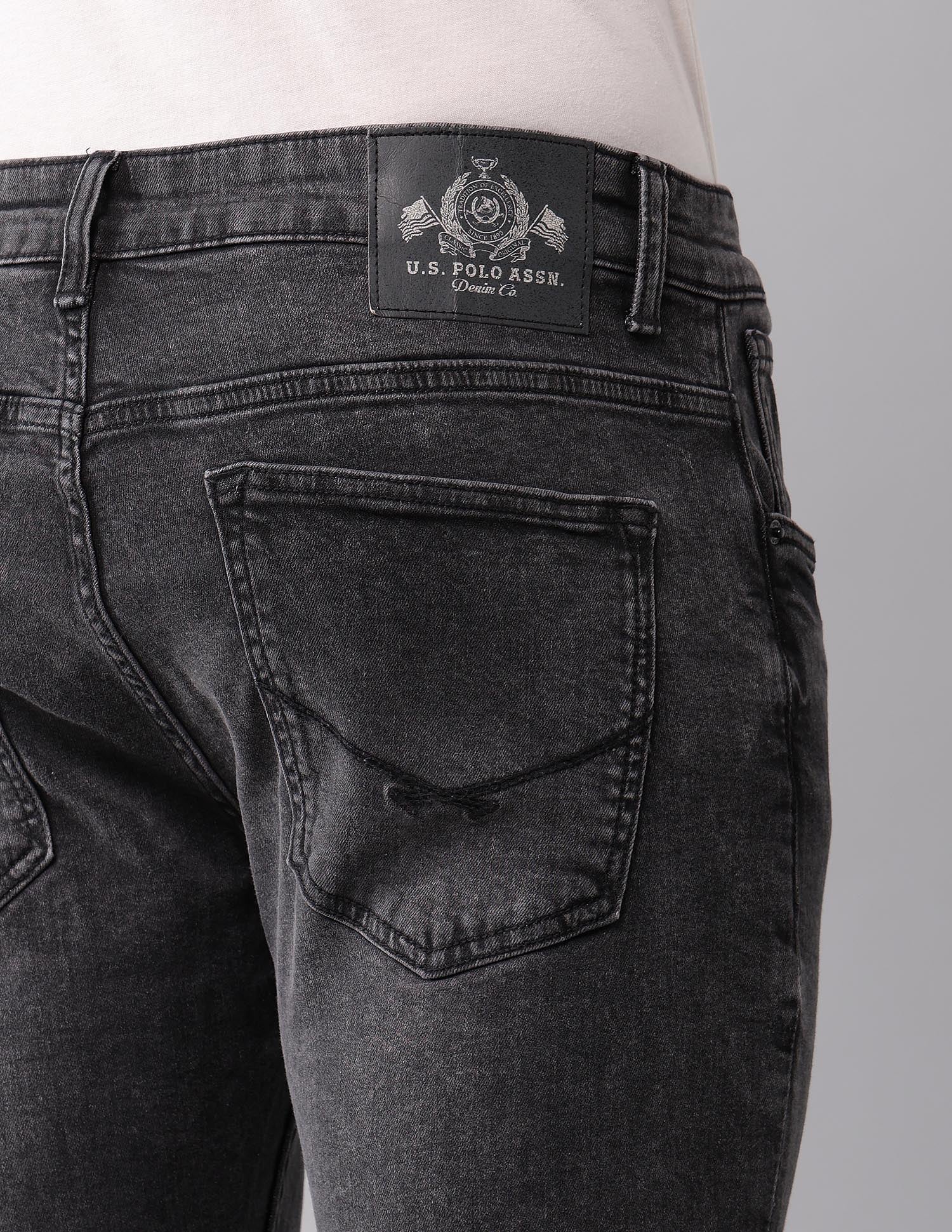 Henry Tapered Fit Black Jeans Black - U.S. POLO ASSN. | Large