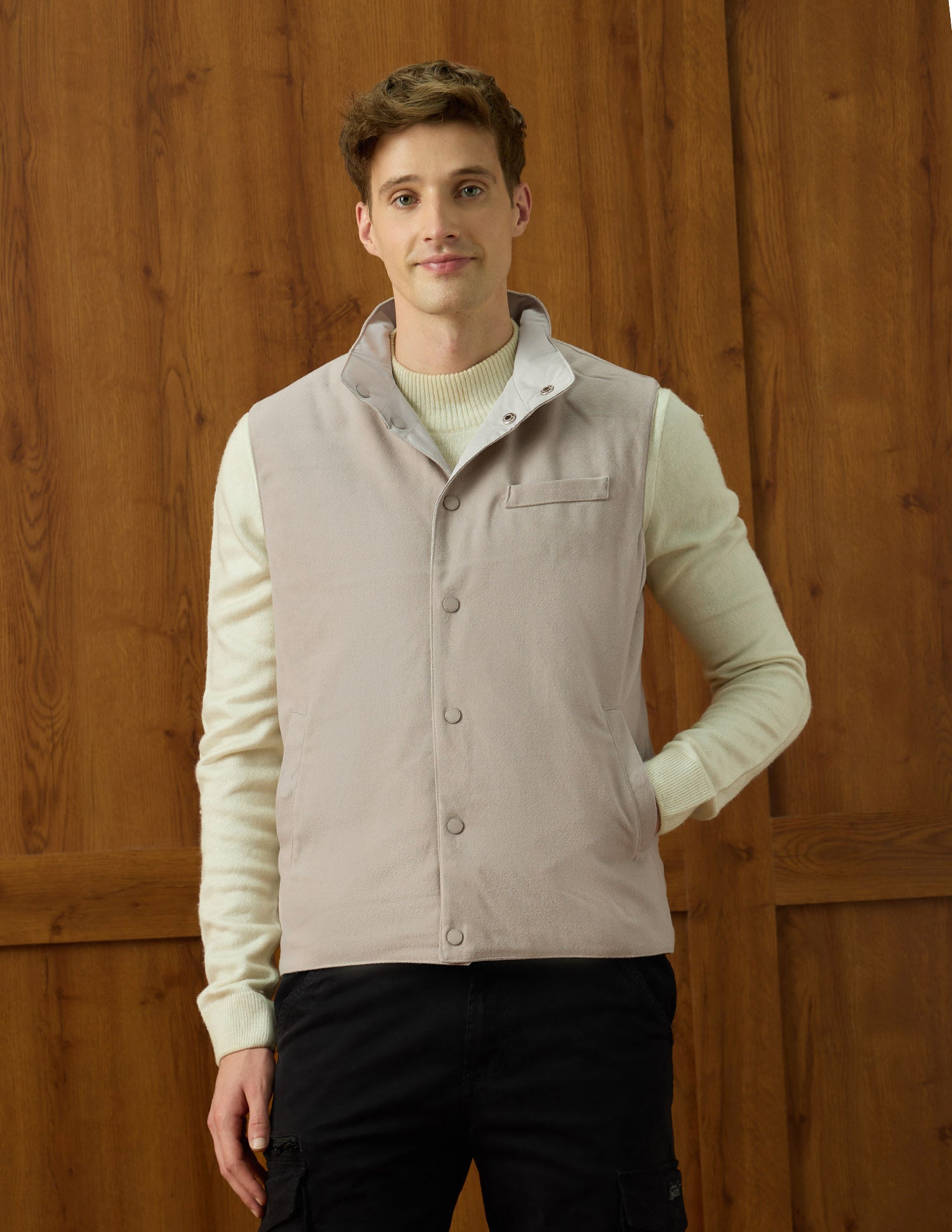 Equestrian Aisle Theater Reversible Jacket Beige - U.S. POLO ASSN. | Large