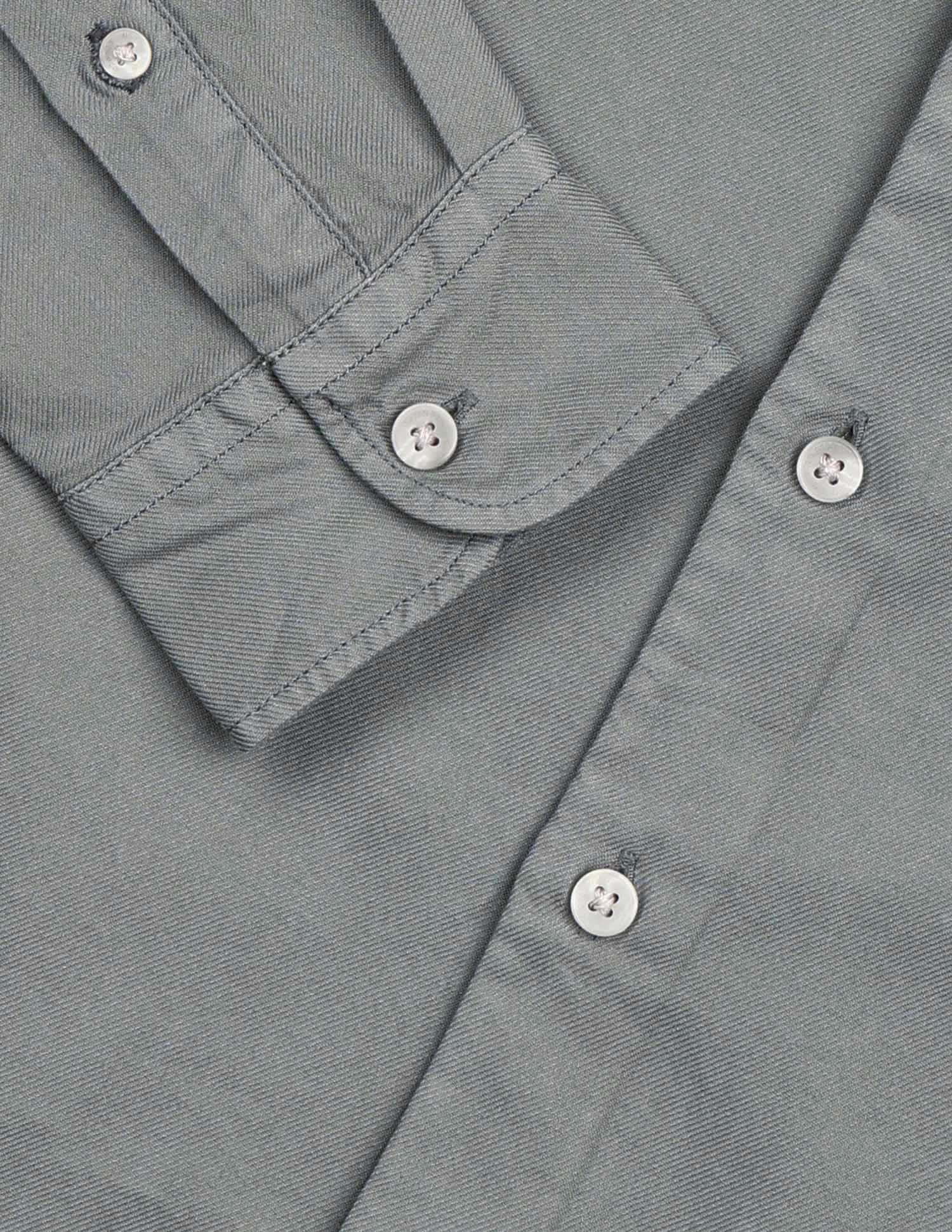 Pure Cotton Regular Fit Twill Shirt Dark Green - U.S. Polo Assn. India | Large
