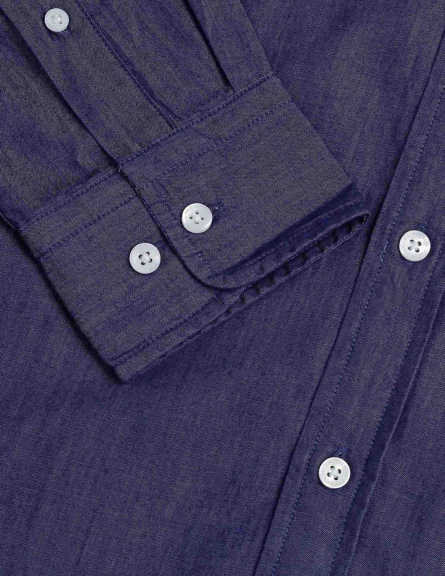 Solid Tailored Fit Shirt Indigo - U.S. Polo Assn. India | Large