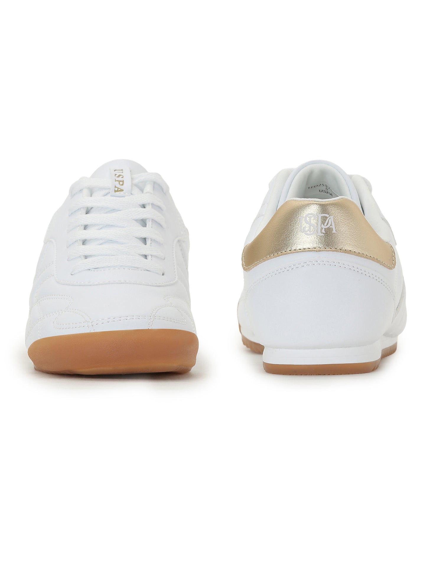 U.S. Polo Assn. Women Bruna Round Toe Casual Sneakers White - U.S. POLO ASSN. | Large